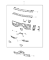 Jeep Dash Panels Diagram - 68251645AB