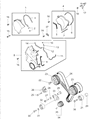 Chrysler Sebring Timing Cover Diagram - MD343875