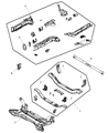 Jeep Compass Front Cross-Member Diagram - 5105623AA