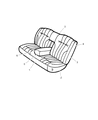 1999 Chrysler Concorde Seat Cover Diagram - SR941K9AA