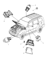 Jeep Compass Clock Spring Diagram - 68003216AH