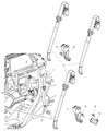 Jeep Commander Seat Belt Diagram - 5JX201J3AB