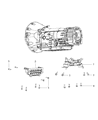 2007 Jeep Grand Cherokee Transmission Mount Diagram - 52124085AB