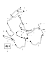 Jeep Grand Cherokee Power Steering Hose Diagram - 52124650AG