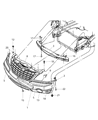 2008 Chrysler Pacifica Bumper Diagram - 68001954AB