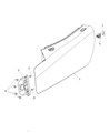 Dodge Viper Door Hinge Diagram - 4865462AF