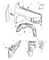 2004 Dodge Ram 3500 Wheelhouse Diagram - 55276799AC