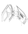 Dodge Durango Door Hinge Diagram - 55256492