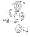 Chrysler Brake Drum Diagram - 4877263AF