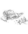 2000 Dodge Durango Transmission Oil Cooler Hose Diagram - 52028784AE