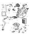 Chrysler Heater Core Diagram - 5019184AA