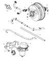 2012 Dodge Challenger Brake Booster Diagram - 68089129AA
