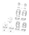 Jeep Compass Seat Cushion Diagram - 68272264AA