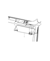 Jeep Wrangler Sun Visor Diagram - 1MK34XDVAA