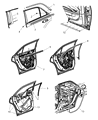 Chrysler 300 Window Run Diagram - 68039968AG