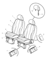 2007 Chrysler PT Cruiser Seat Cover Diagram - 1CX171D5AA
