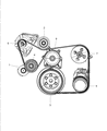 2017 Dodge Viper Water Pump Diagram - 5037730AA