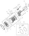 Dodge Automatic Transmission Output Shaft Seal Diagram - 68056416AA