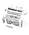 Dodge Dart Dash Panels Diagram - 68081998AC