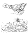2002 Dodge Neon Parking Brake Cable Diagram - 4509895AD
