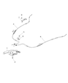 2020 Ram ProMaster City Parking Brake Cable Diagram - 68301729AA