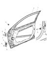 Dodge Journey Door Hinge Diagram - 55360918AH