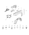Jeep Fender Diagram - 68079929AA