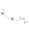 Jeep Sway Bar Link Diagram - 68091837AA
