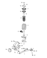 Dodge Dart Coil Spring Insulator Diagram - 68194691AA