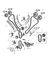 Ram Timing Chain Tensioner Diagram - 5184888AC