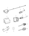 Ram Ignition Lock Assembly Diagram - 56046942AD