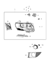 2012 Dodge Charger Headlight Diagram - 57010412AC