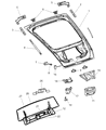 Chrysler Crossfire Weather Strip Diagram - 5101342AB