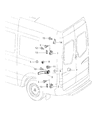 Dodge Sprinter 3500 Door Hinge Diagram - 68006563AA