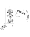 Jeep Renegade Air Filter Box Diagram - 68307254AA