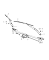 2017 Jeep Patriot Windshield Wiper Diagram - 4879432AH