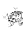 Jeep Grand Cherokee Tail Light Diagram - 55156614AB