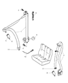 2008 Dodge Sprinter 2500 Seat Belt Diagram - 1HF08DX8AA