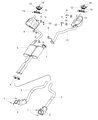 2014 Chrysler 300 Catalytic Converter Diagram - 68057164AF