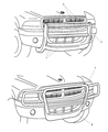 2001 Dodge Durango Bumper Diagram - 5018364AA