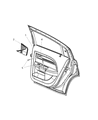 2013 Chrysler 200 Door Handle Diagram - 1TR16DX9AA