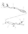 1998 Jeep Grand Cherokee Catalytic Converter Diagram - 52101490AA