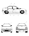 1999 Dodge Neon Door Moldings Diagram - RG43VTEAA