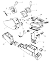 Jeep Compass Center Console Base Diagram - 1FA041DVAB