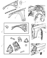 Chrysler 300 Fender Diagram - 5065287AD