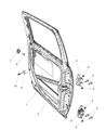 Ram 1500 Door Hinge Diagram - 68058537AA