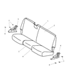 2003 Dodge Ram 2500 Seat Cushion Diagram - XJ431L5AA