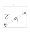 Dodge Durango Drive Shaft Diagram - 52123731AA