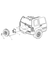 2002 Jeep Liberty License Plate Diagram - 55155966AA