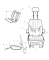 2006 Dodge Caravan Seat Cushion Diagram - ZA401D5AA